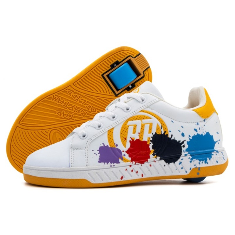 Breezy Rollers Splash – White/Yellow UK 11