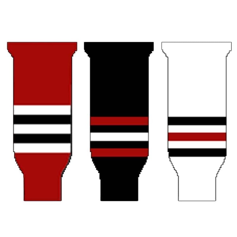 Knitted Ice Hockey Socks – Chicago Blackhawks Youth Black