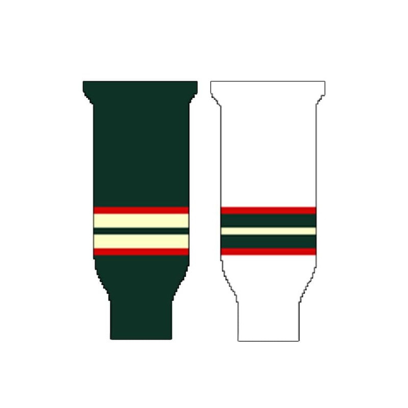 Knitted Ice Hockey Socks – Minnesota Wild Junior Green