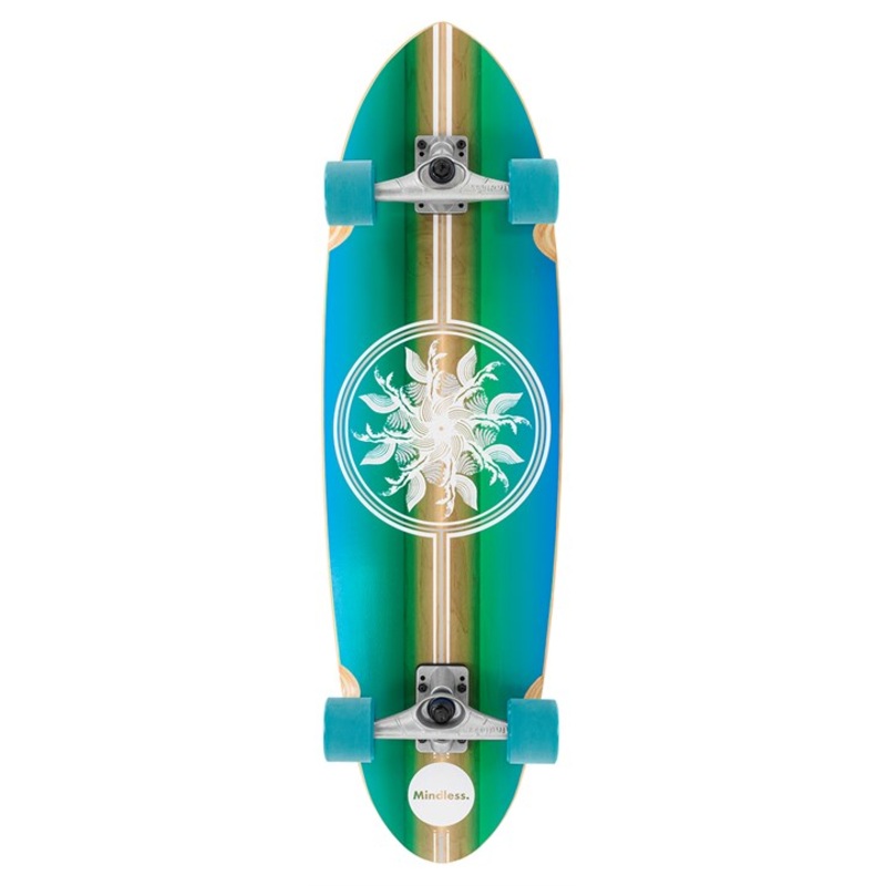 Mindless Wake Surf Skate Blue – 35″
