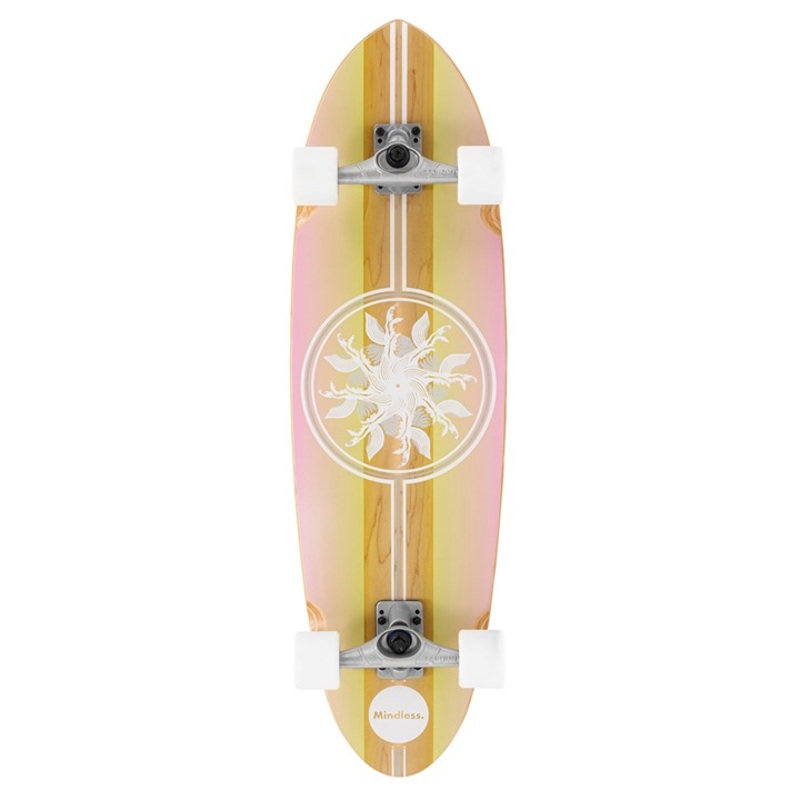 Mindless Wake Surf Skate Pink – 35″