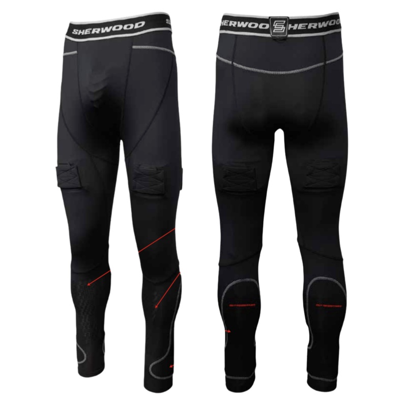 Sher-Wood Rekker Compression Jill Pant with Cut Resistant Calf Senior XS