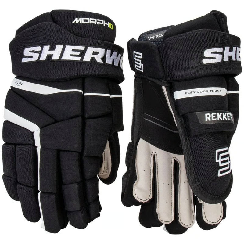 Sher-Wood Rekker Morph 2 Hockey Gloves Junior 10″ Black