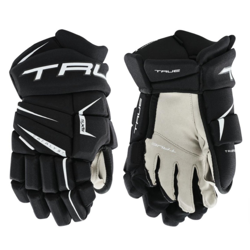 TRUE Catalyst 5X5 Hockey Gloves Junior 10″ Black