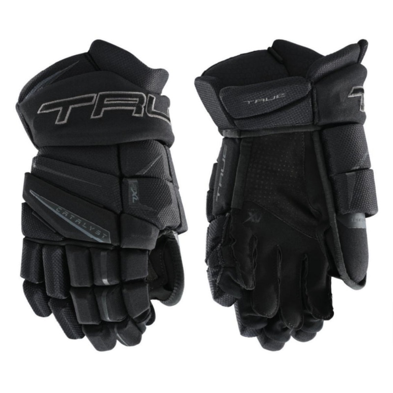 TRUE Catalyst 7X5 Hockey Gloves Junior 10″ Black/White