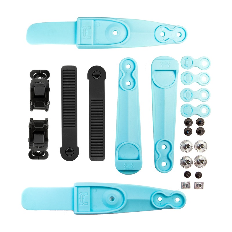 Ankle buckle SBM2 Double Strap logo set light blue S