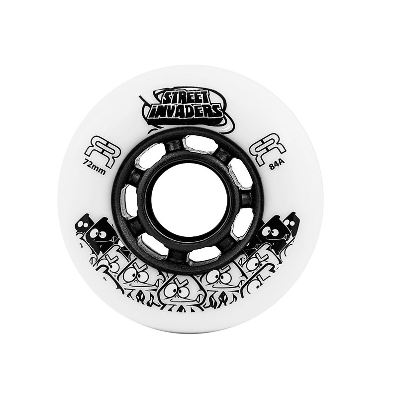 Street Invader 72mm/84A white 4-pack