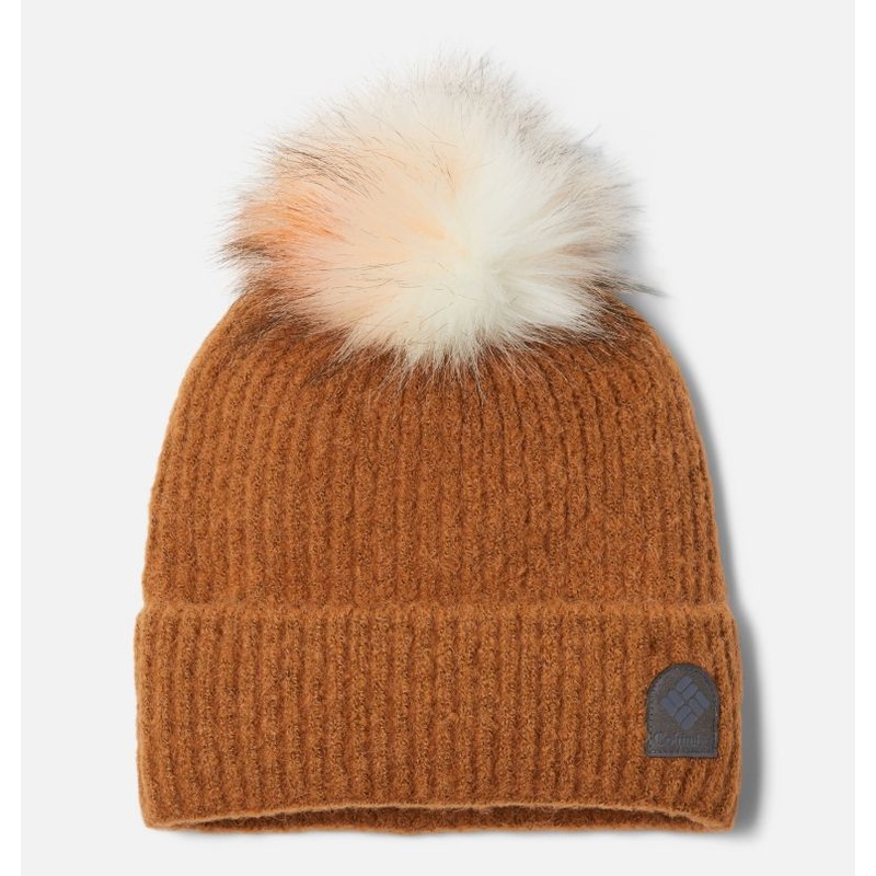 Women’s Winter Blur Pom Pom Beanie CAMEL