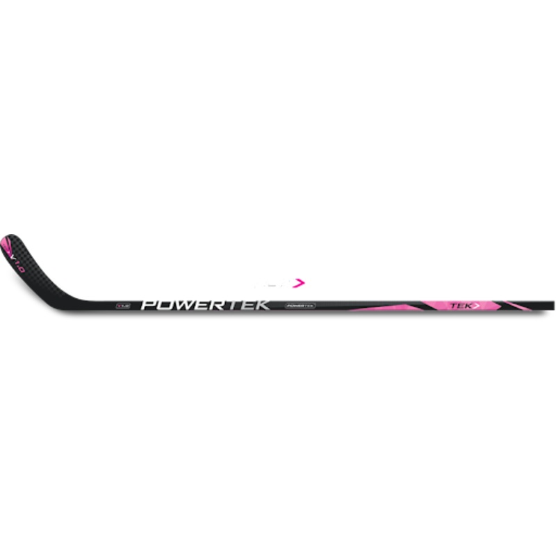 Powertek V1.0 38″ Youth Hockey Stick- Pink LEFT 30