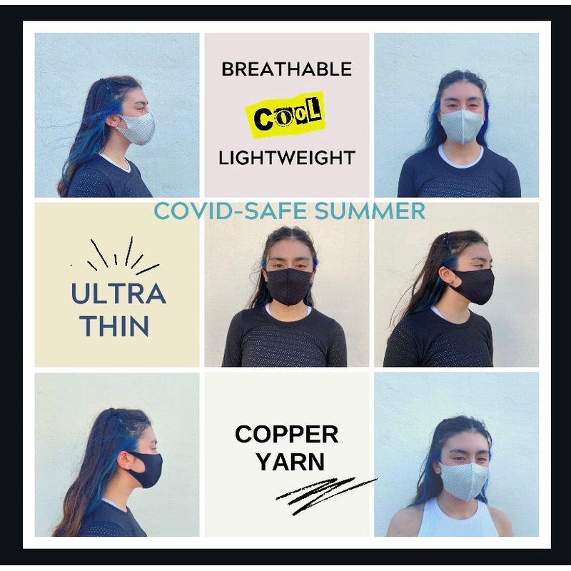 2pack Ultra thin double-layered mask 2pack, lightweight and breathable White