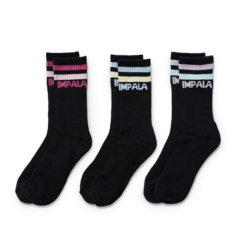 Stripe Sock black 3-pack 39–42