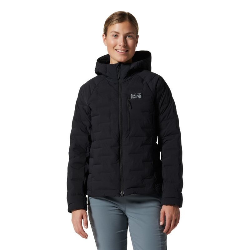 Women’s Stretchdown Hooded Jacket BLACK XS