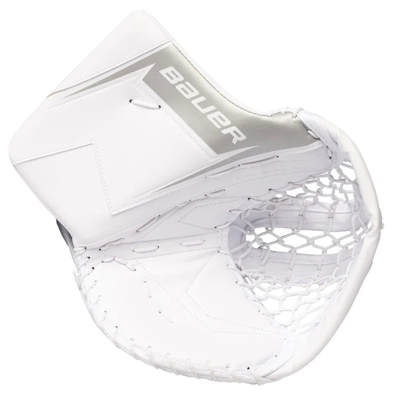 Bauer Intermediate SV-Pro Goalie Catch Glove – 2025 WHITE REGULAR