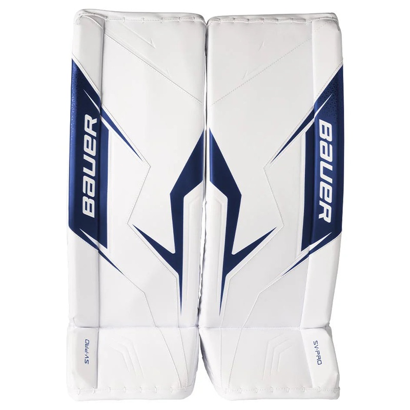 Bauer Intermediate SV-Pro Goalie Pads – 2025 WHITE/NAVY S