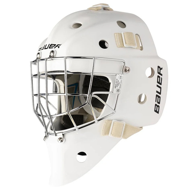 Bauer Junior 940 Goalie Mask – 2025 WHITE S