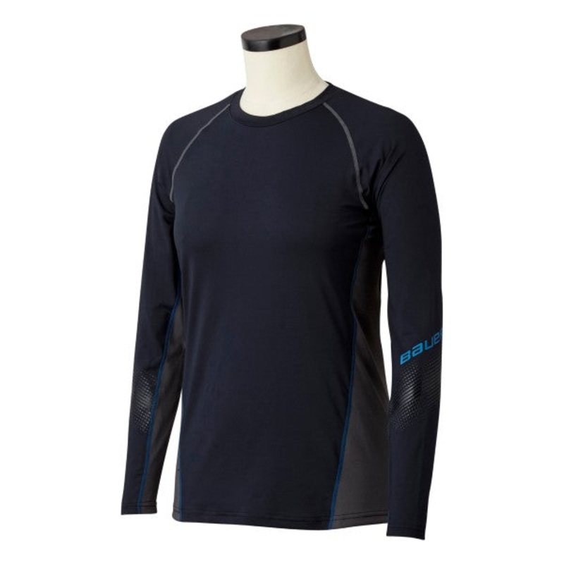 BAUER WOMENS NG LS BASE LAYER CREW BLK WOMENS M