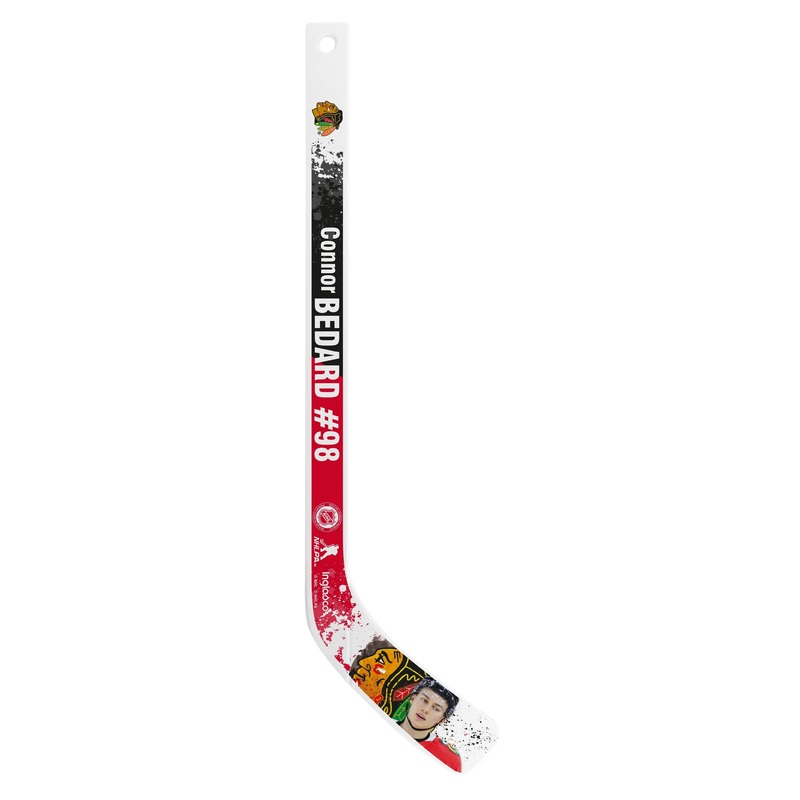 Inglasco NHL Chicago Blackhawks Connor Bedard Mini Stick L