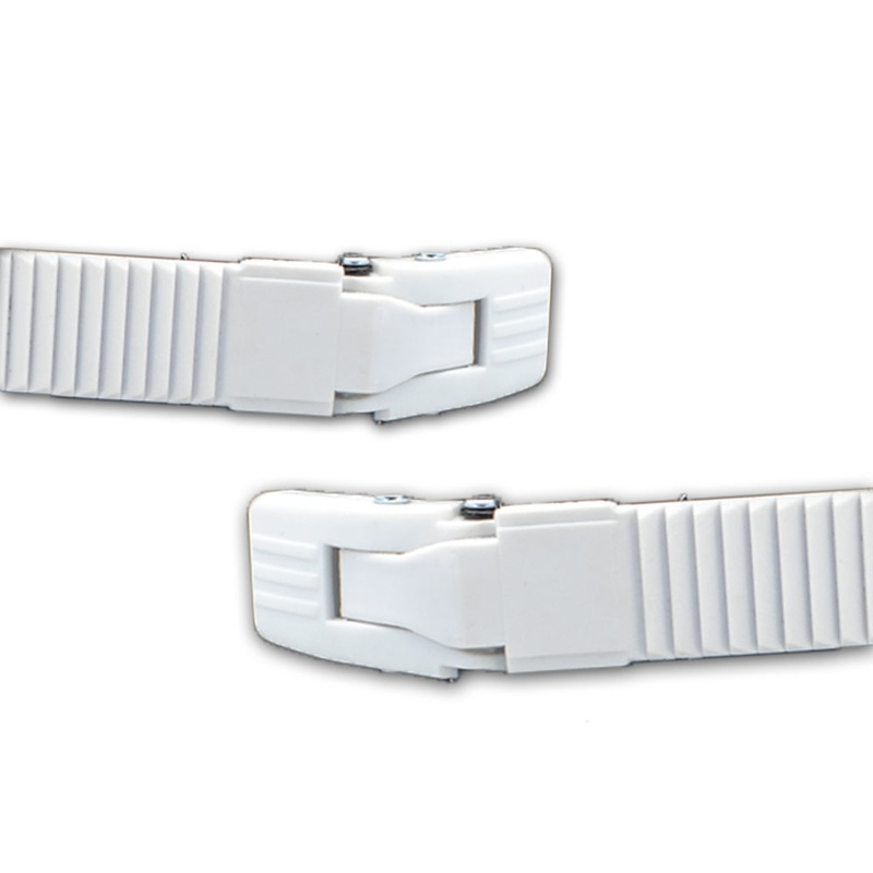 Top Buckle SBM3 Plastic 18cm pair white