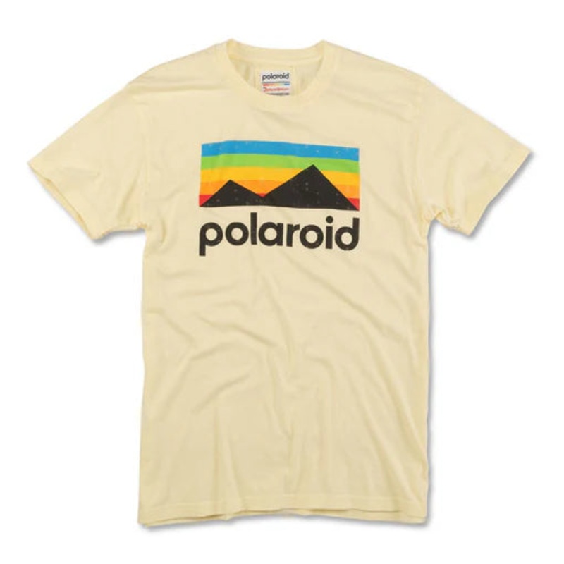 American Needle Men’s Polaroid Brass Tacks T-Shirt BEIGE S