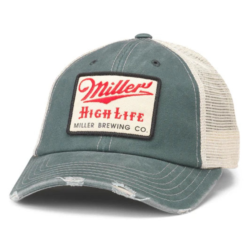 American Needle Miller High Life Orville Hat STONE/GREEN OS