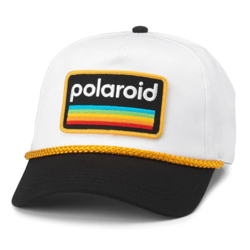 American Needle Polaroid Roscoe Hat WHITE/BLACK OS