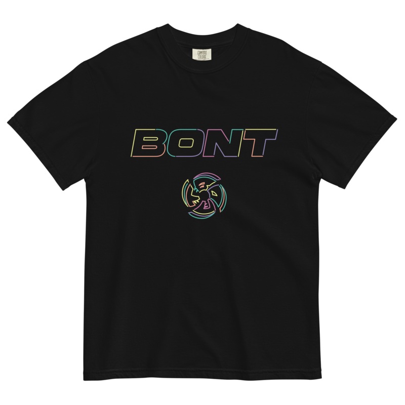 Bont unisex garment-dyed heavyweight logo t-shirt Black S