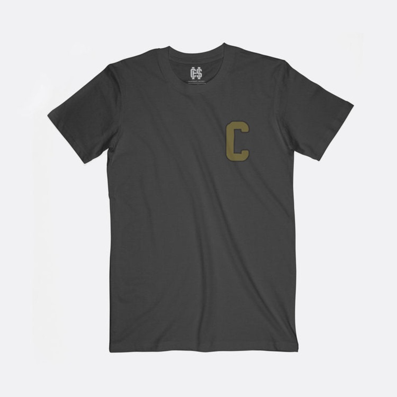 ‘CAPTAIN’ DARK GREY MARLE T-SHIRT SNR XL