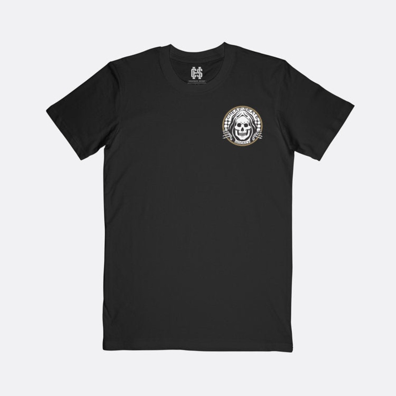 ‘DEATH’ BLACK T-SHIRT SNR M