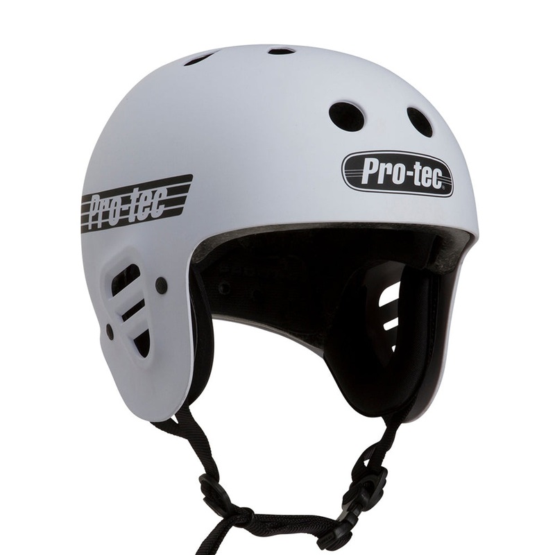 Full Cut Matte white helmet L