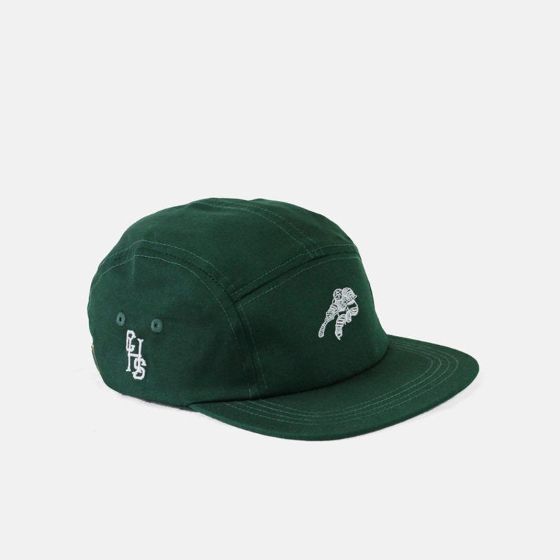 ‘SKATER’ FOREST GREEN 5 PANEL HAT