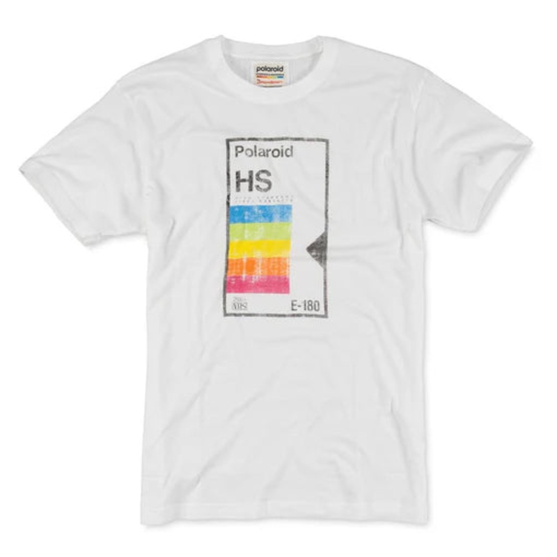 American Needle Men’s Polaroid Vintage Red Label T-Shirt WHITE S
