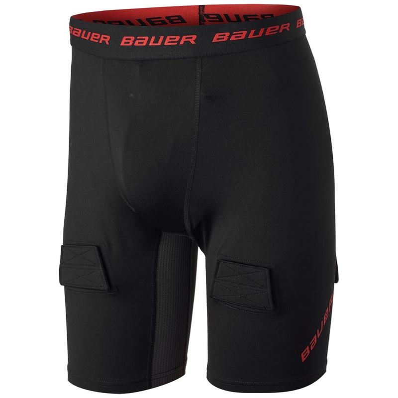 BAUER ESSENTIAL COMPRESSION HOCKEY JOCK SHORTS SNR S