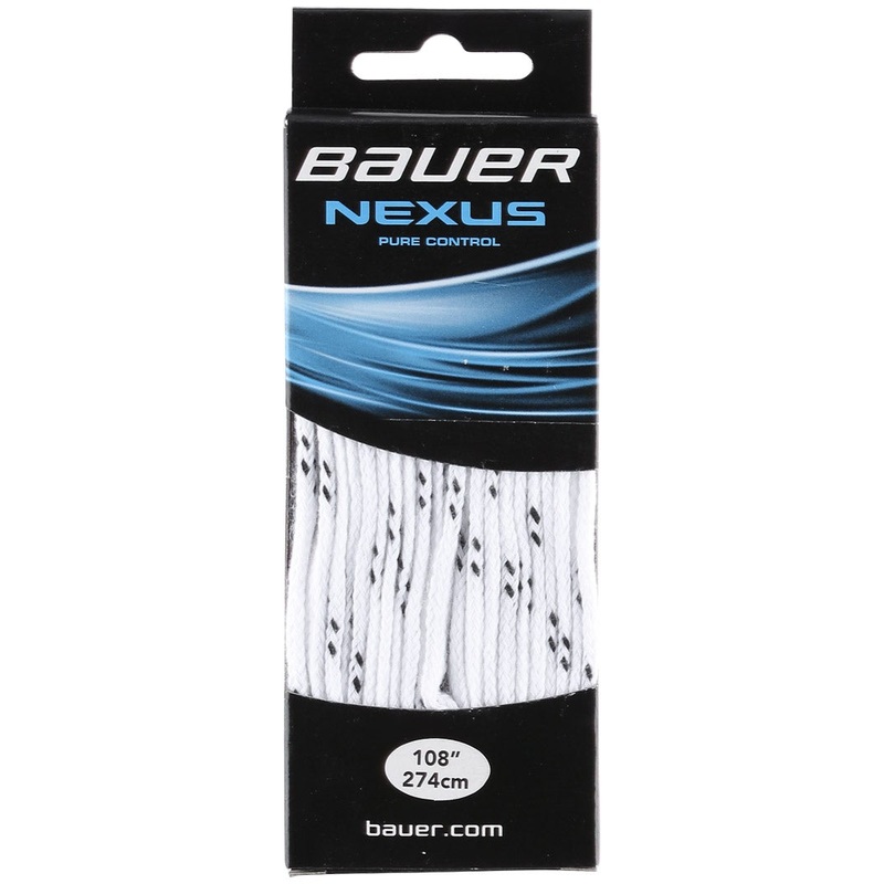 BAUER NEXUS UNWAXED HOCKEY LACES White 96″