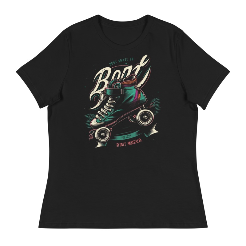 Bont women’s relaxed retro roller t-shirt Black S