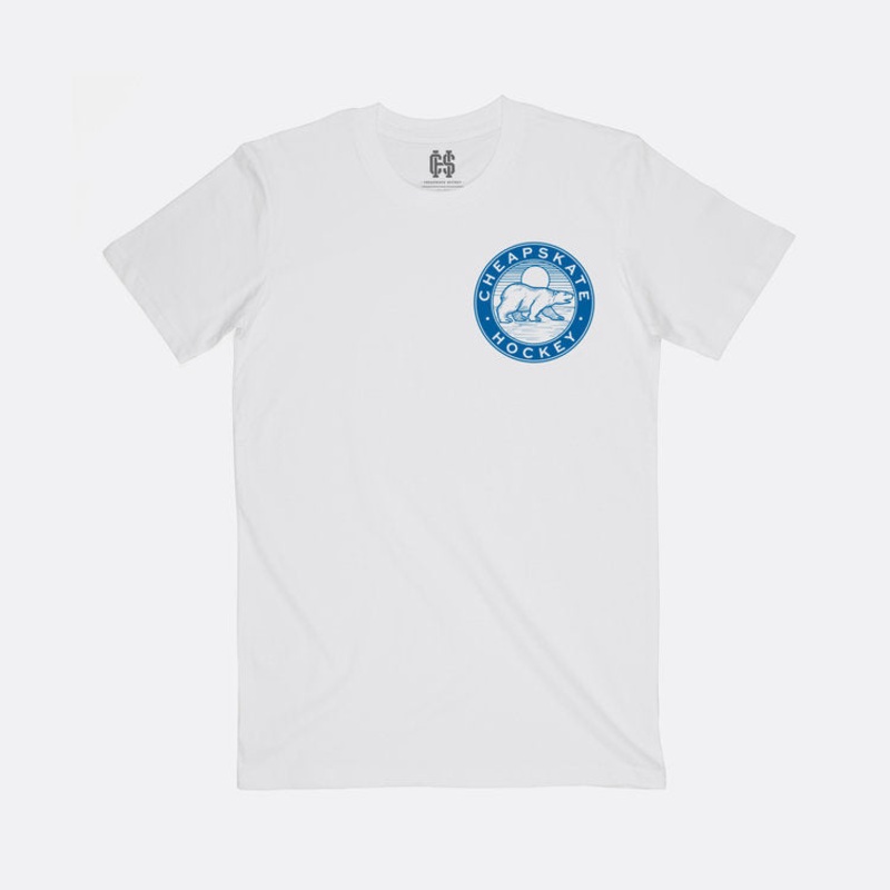 ‘POLAR BEAR’ WHITE T-SHIRT SNR S