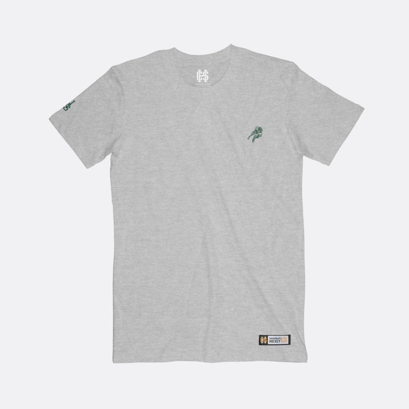 ‘SKATER’ GREY MARLE T-SHIRT SNR XL
