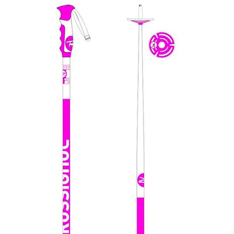 Stove Box Ski Pole WHITE/PINK 105