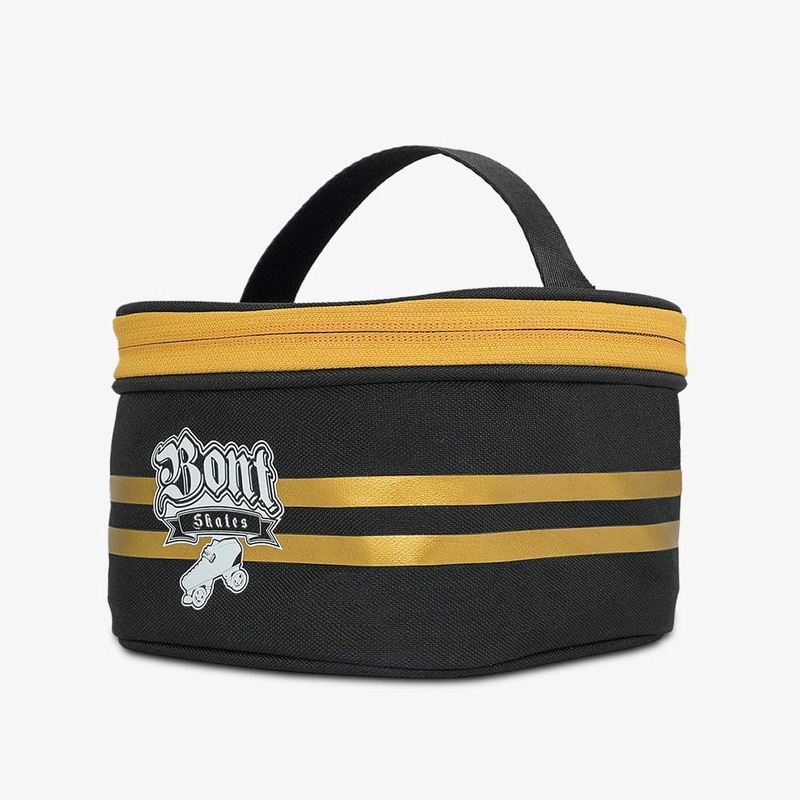 Roller Skate Wheel Bag Black/Gold(50th Anniversary) 140 x 140 x 100 mm for 66*44mm wheels