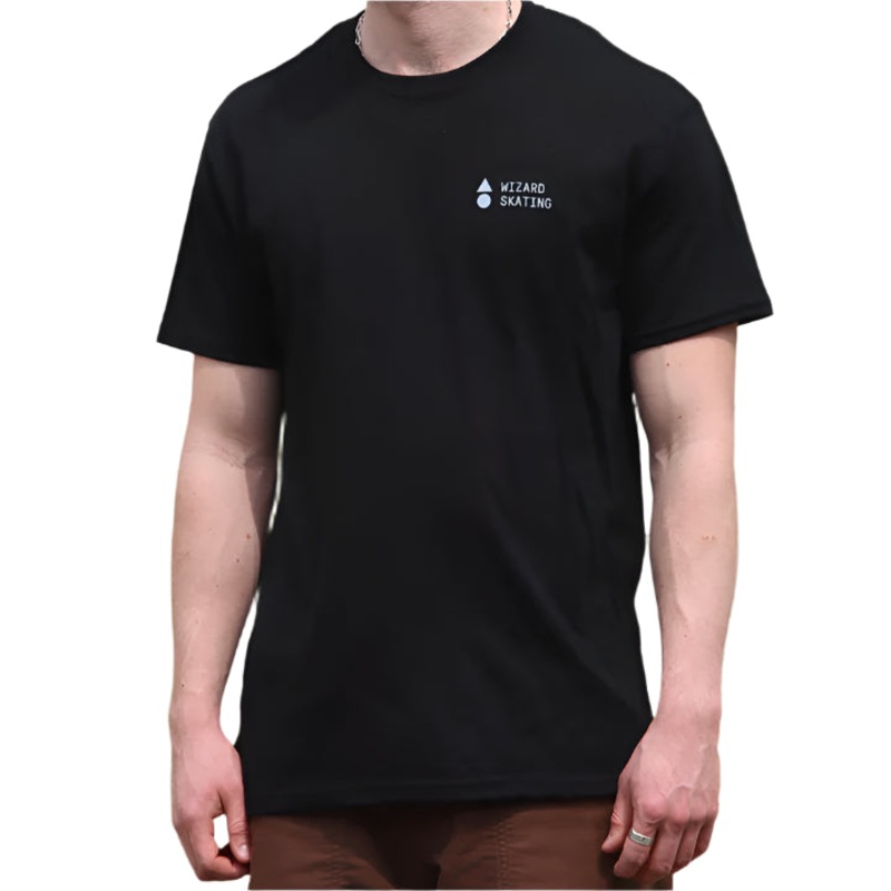Wizard Skating T-shirt logo Black S