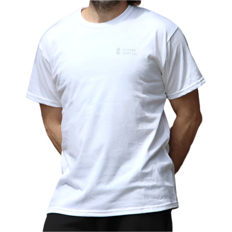 Wizard Skating T-shirt logo White S