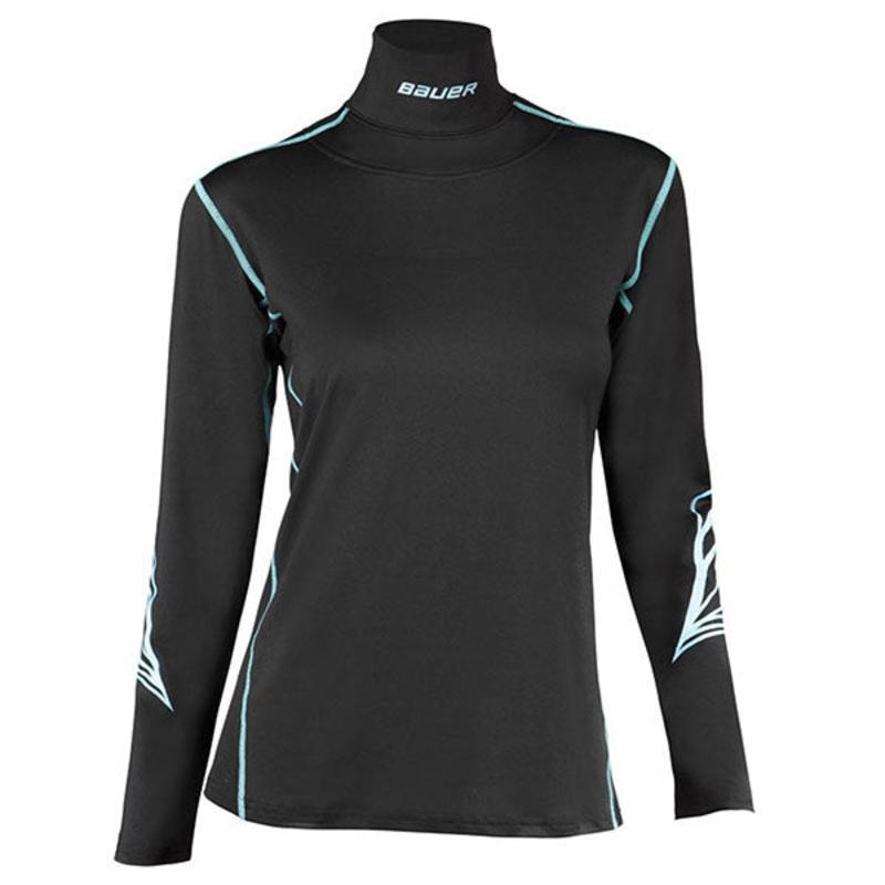 BAUER WOMENS LS NECK TOP INTEGRATED WOMENS M