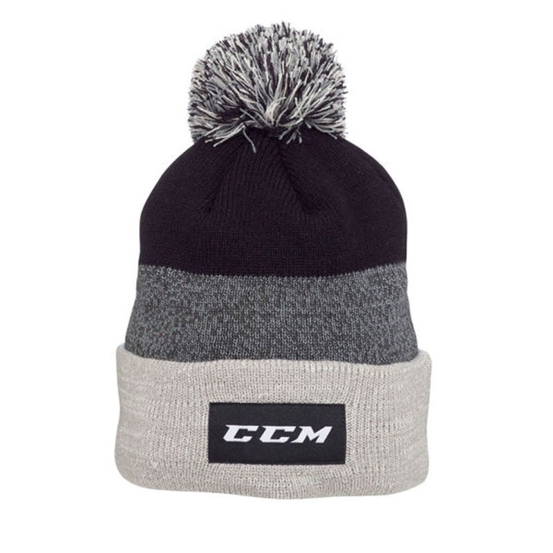 CCM Team Fleece Pom Knit Black/Grey/White