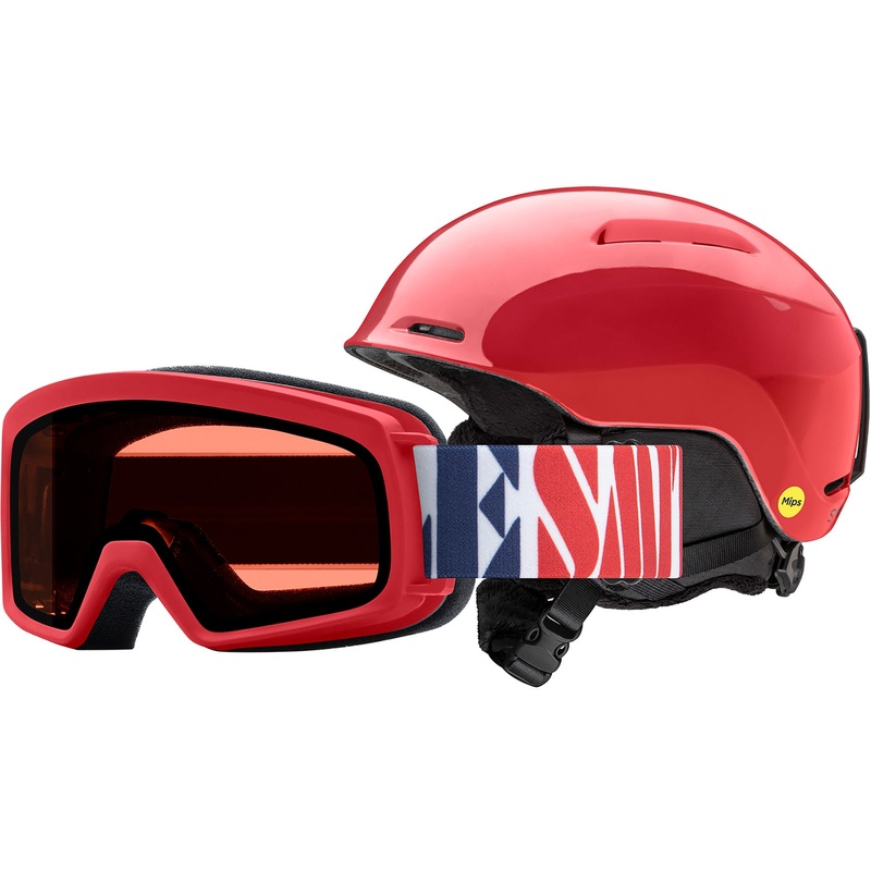 GLIDE-RASCAL MIPS JUNIOR SNOW GOGGLE/HELMET COMBO BLACK XS