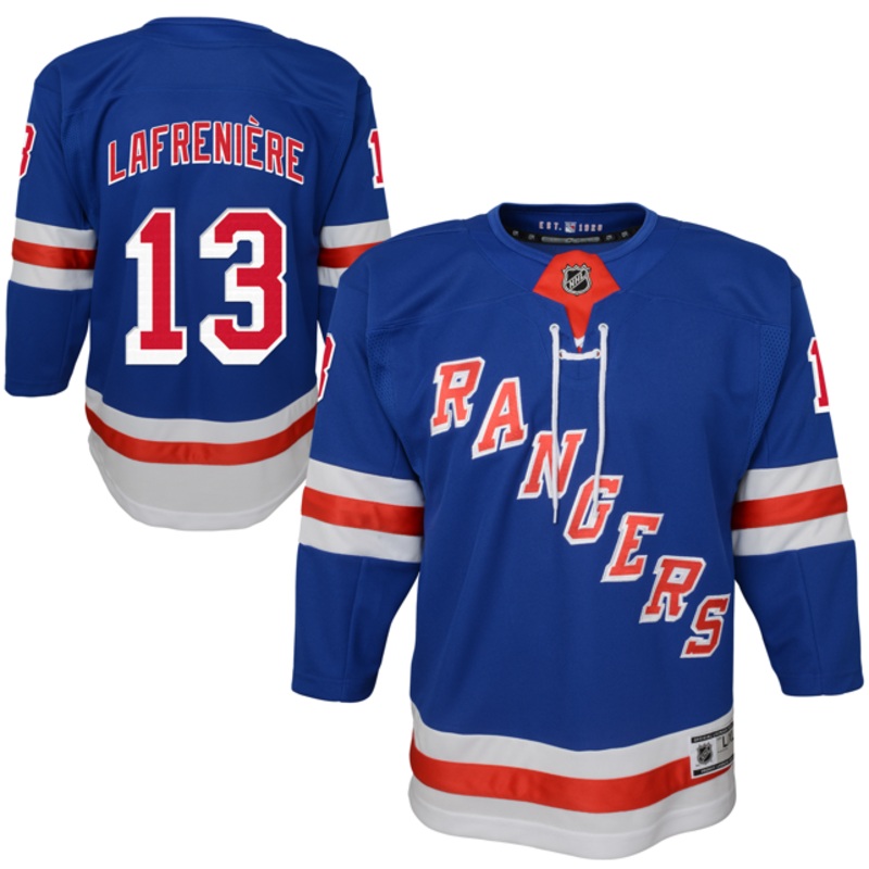 Outerstuff Junior Alexis Lafrenire New York Rangers Home Replica Player Jersey S-M