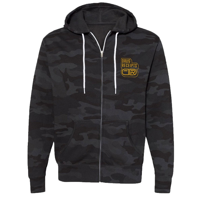Santa Ana Skate Hoodie Black Camo M