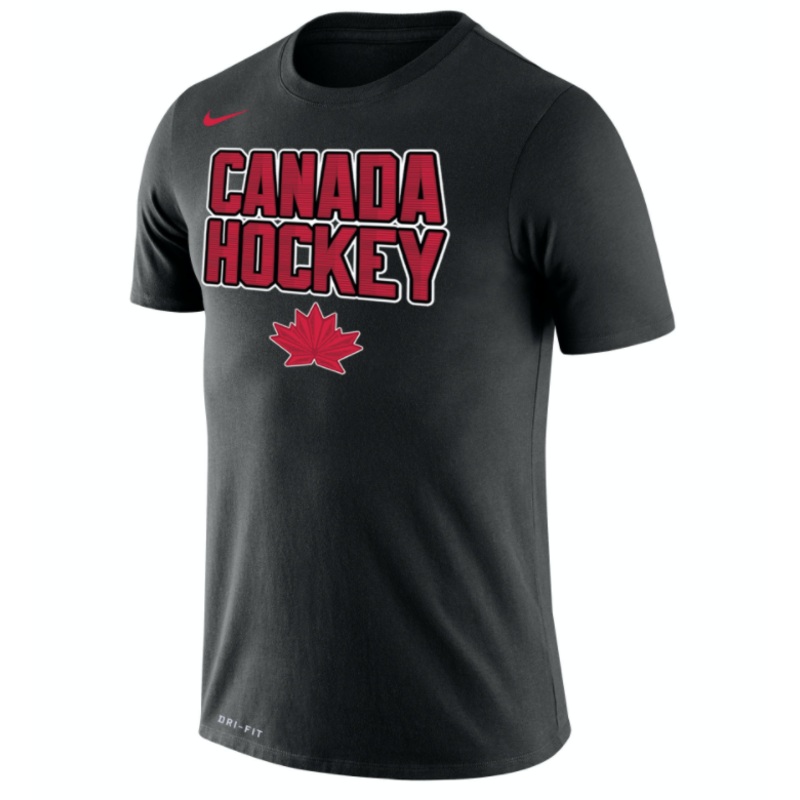 TEAM CANADA DRI FIT LEGEND 2.0 OLYMPIC 22 T-SHIRT TEAM CANADA BLACK S