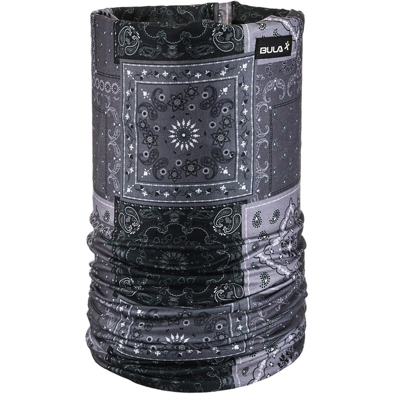 Double Printed Tube Neck Gaiter BLACK HANKERCHIEF