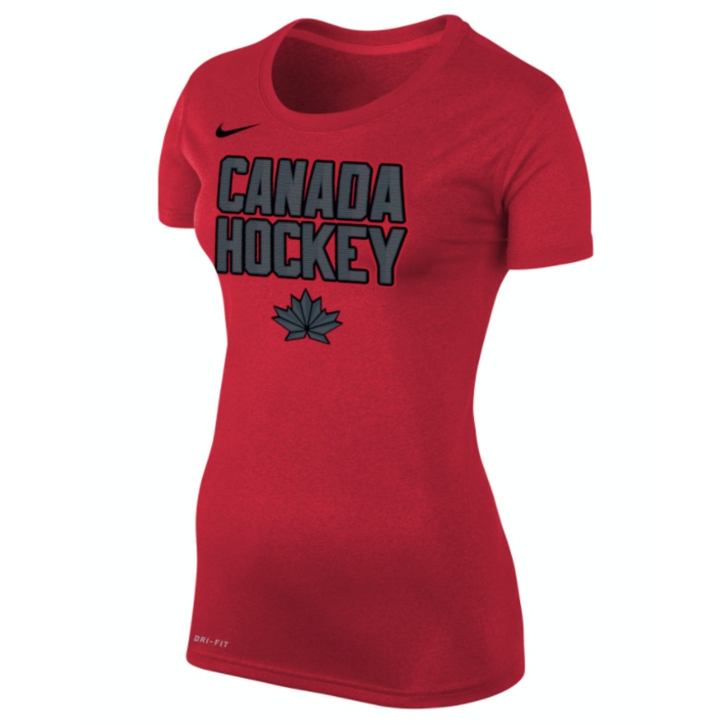 TEAM CANADA DRI FIT LEGEND WOMEN’S OLYMPIC 22 T-SHIRT TEAM CANADA RED XS