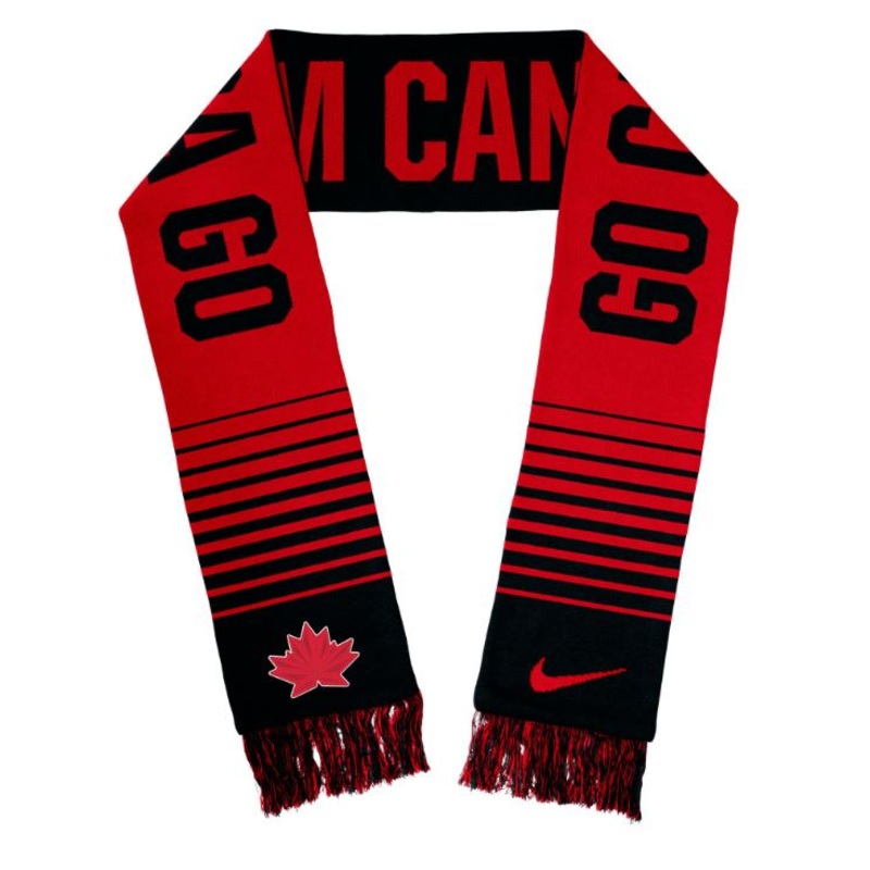TEAM CANADA OLYMPIC 22 SCARF TEAM CANADA BLACK/RED OS