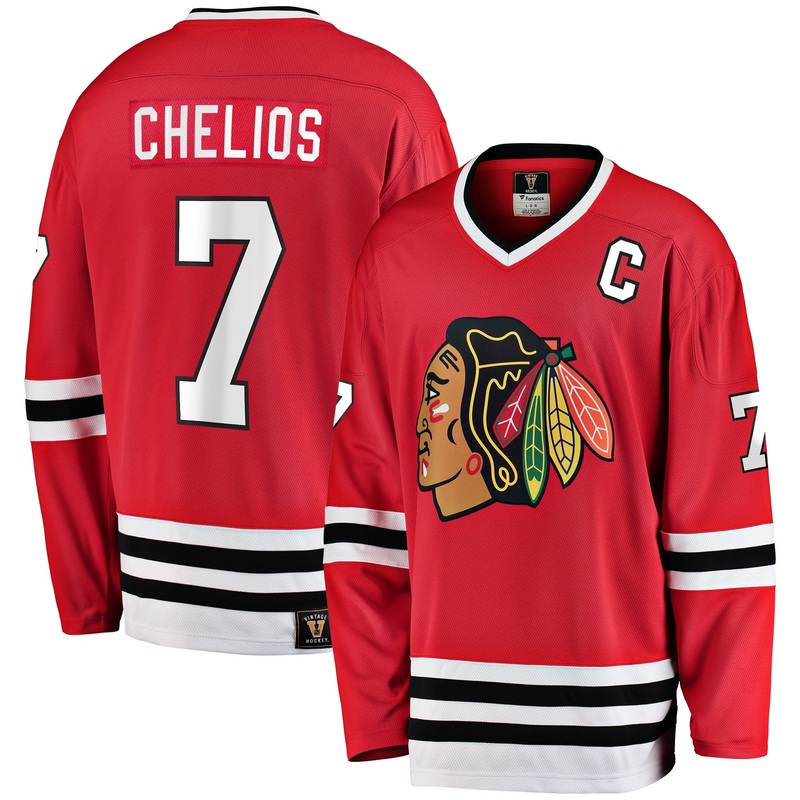 HERITAGE CHICAGO BLACKHAWKS JERSEY – CHEILOS L